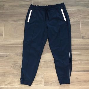 Lululemon Running Joggers Fully Lined Navy Blue Size 10